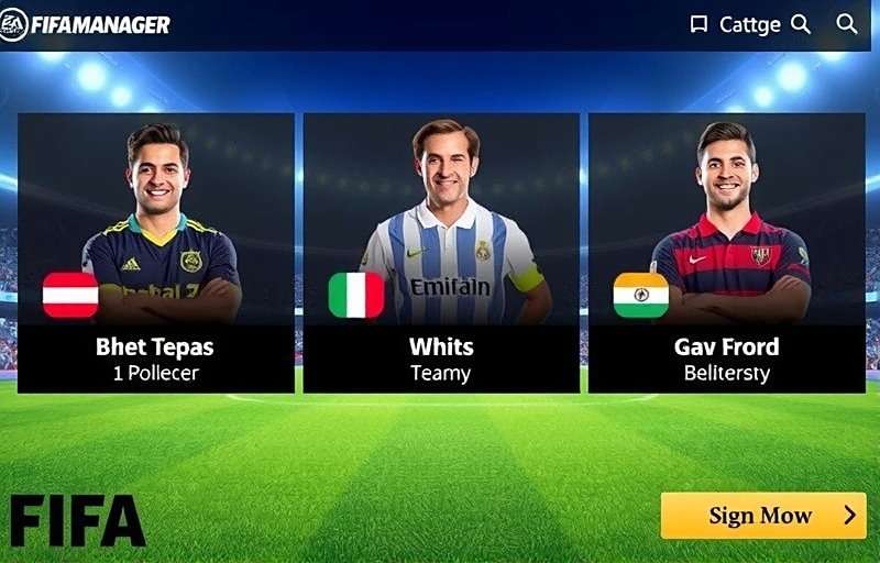 FIFA Manager Elite with Indian Super League Interface FIFA Manager Elite Indian Features showing ISL teams and Hindi commentary